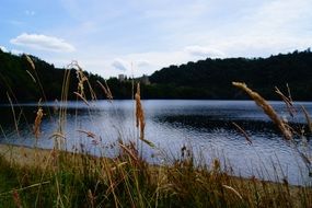 beautiful landscape of the reservoir