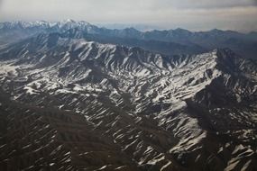 afghanistan mountains snow landscape