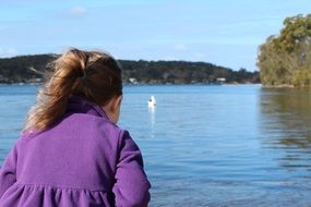 girl by water