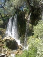waterfall in village