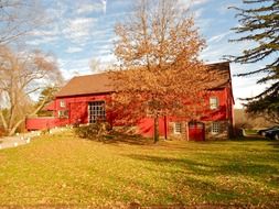 farm in autumn time