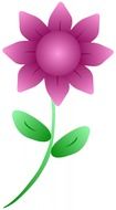 graphic image of a purple flower