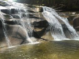 Beautiful Mumlava Waterfall, czech