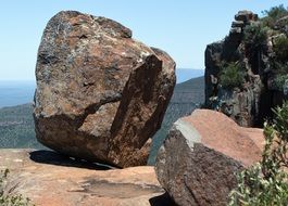 Beautiful dolerite rock in Valley of Desolation in Karoo, Africa