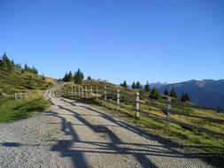 Road on mountains in South Tyrol