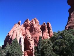 scenic rocks in the garden of the gods