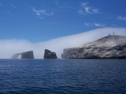 rocky ocean coast in california