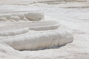 ancient calcium geological landscape, turkey