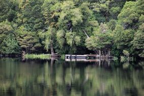 Reflection in the lake in Australia