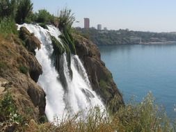 Landscape of Turkish waterfall