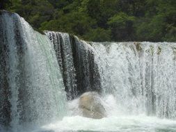 rough waterfall in mexico