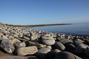 stones by the sea in ireland