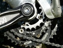 bike mechanisms close-up