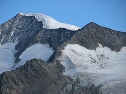 Alpine glacier panorama