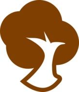 Clip art of brown tree