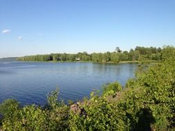 scenic panorama of the river in Ontario