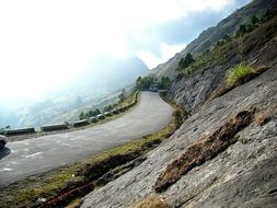 empty mountain road in india