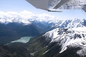 landscape of snowy British Columbia mountain range