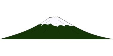 mount fuji as a graphic image