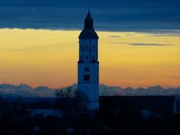 Church near the alpine