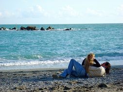 romance on a beach