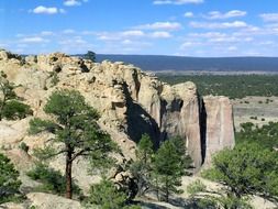scenic mountains with green trees in new mexico