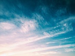 blue sky with different clouds
