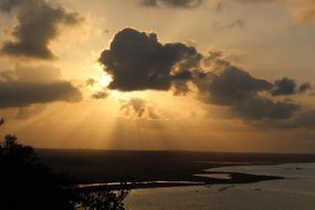 sunset panorama on Socotra island