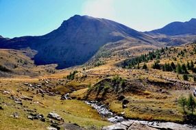 mountain valley in France