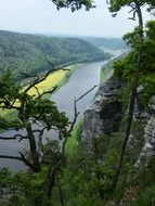 river in the Elbe Sandstone Mountains in Saxon Switzerland