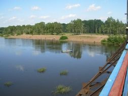 panoramic view of a lake in the countryside in Russia