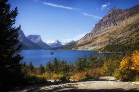 glacier national park lake montana