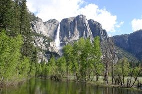 beautiful natural landscape in Yosemite Park, America