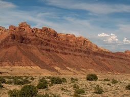 scenic red rocks in utah