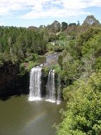 scenic cascade waterfall