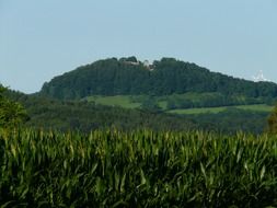 castle scharfenberg hilltop idyll view