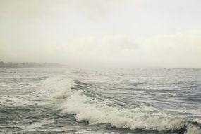 misty day on the ocean