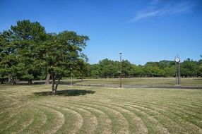 landscape of Park in Toyohashi,Japan