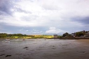 landscape of tranquil countryside in france
