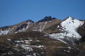 winter in the mountains of italy