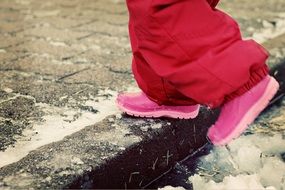 winter pink boots