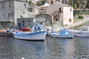 boats on the bay in France