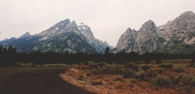 Field near the mountains