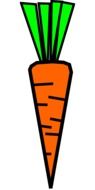 carrot, simple drawing