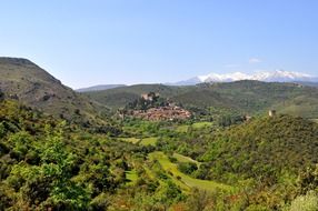 A village in the mountains of France