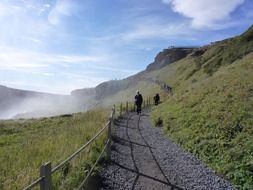 gullfoss waterfall mountain landscape