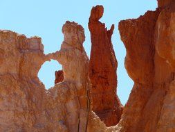 red rocks in the National Park, Bryce Canyon, Utah, USA