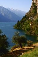 panorama of the lake garda in italy