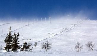 snow finland ski resort scenic