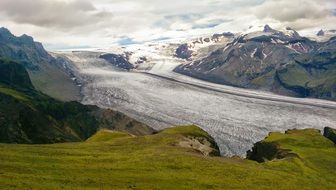 glacier iceland snow landscape